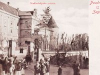 Kaptol 1905. godine. Nadbiskupska palača